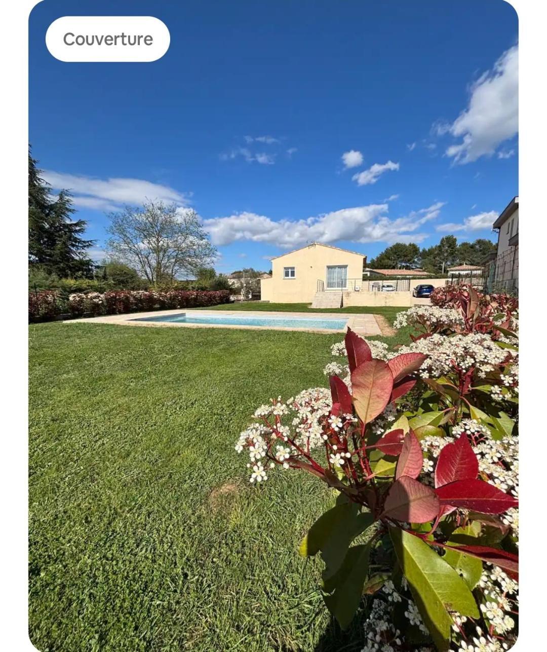 Villa Familiale Avec Piscine, Jardin A 10 Mn D'Uzes Flaux Exterior photo